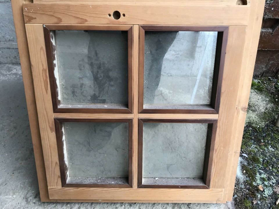 FENSTER HOLZFENSTER HOLZ RAHMEN GARTENHAUS TISCHLERARBEIT BRAUN in Adorf-Vogtland