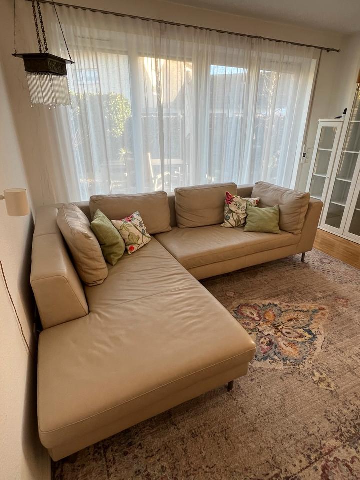 Premium Ledersofa natur Ewald Schillig DOMINO - sehr gepflegt! in Nonnenhorn