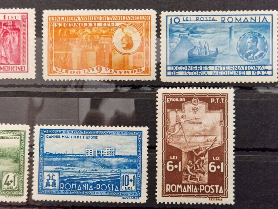 Briefmarken Rumänien Mi.Nr. 443-448. 444 mit Falz rest Postfrisch in Wiesbaden