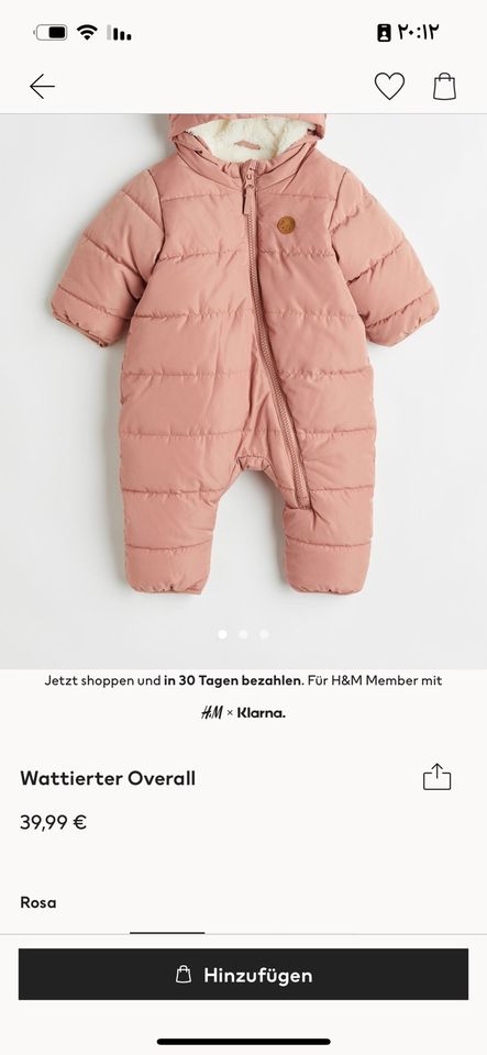 H&M Winterregenjacke für Babys in Neuwied