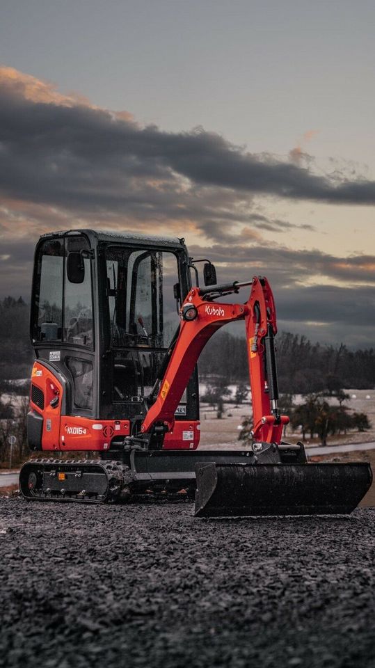 1,6t Minibagger Kubota KX016-4 zu vermieten in Merenberg