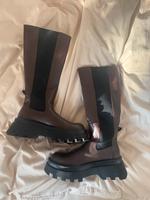 Braune Stiefel mit schwarzen Details 38 Nordrhein-Westfalen - Rheine Vorschau
