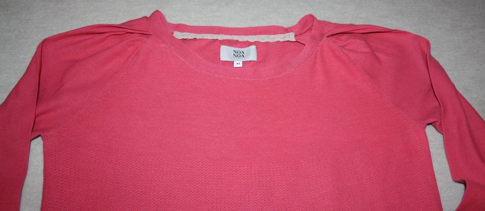 Noa Noa Pullover Gr. XS Langarmshirt Baumwolle Pink Shirt Skandi in Lübeck