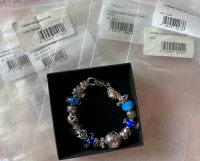 Original Trollbeads Armband mit 17 Beads, Silber, Murano, Leipzig - Probstheida Vorschau