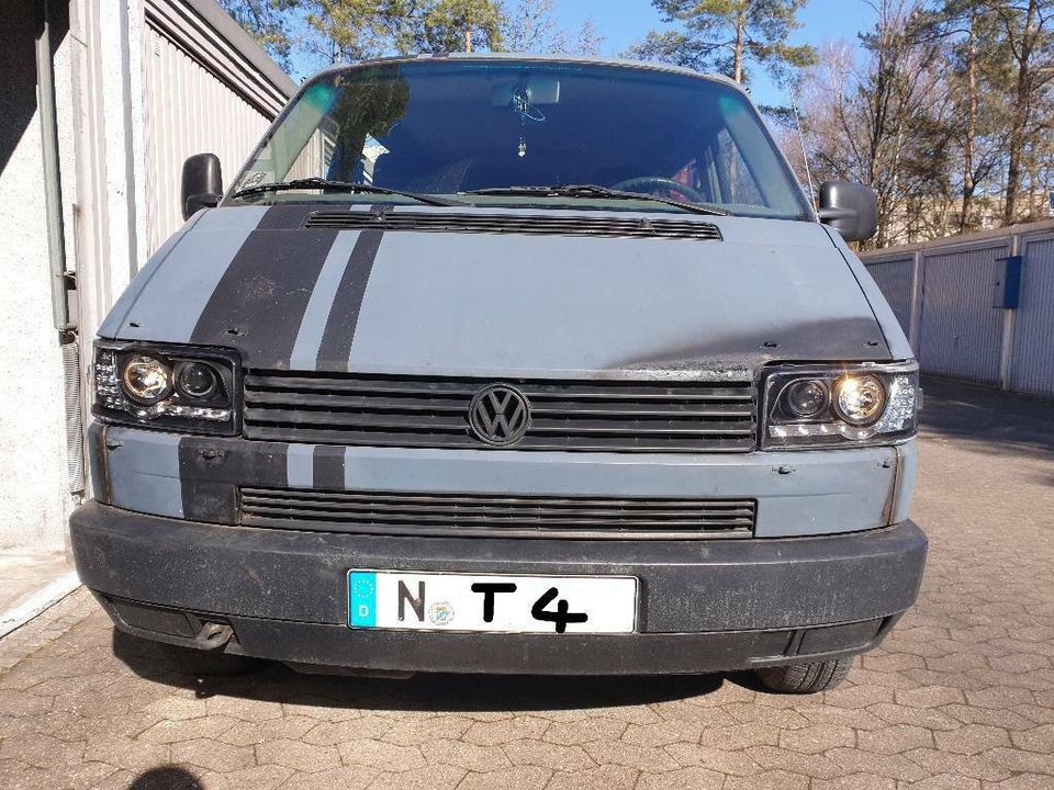 Scheinwerfer Tagfahrlicht LED chrom+LED Blinker passt für VW T4