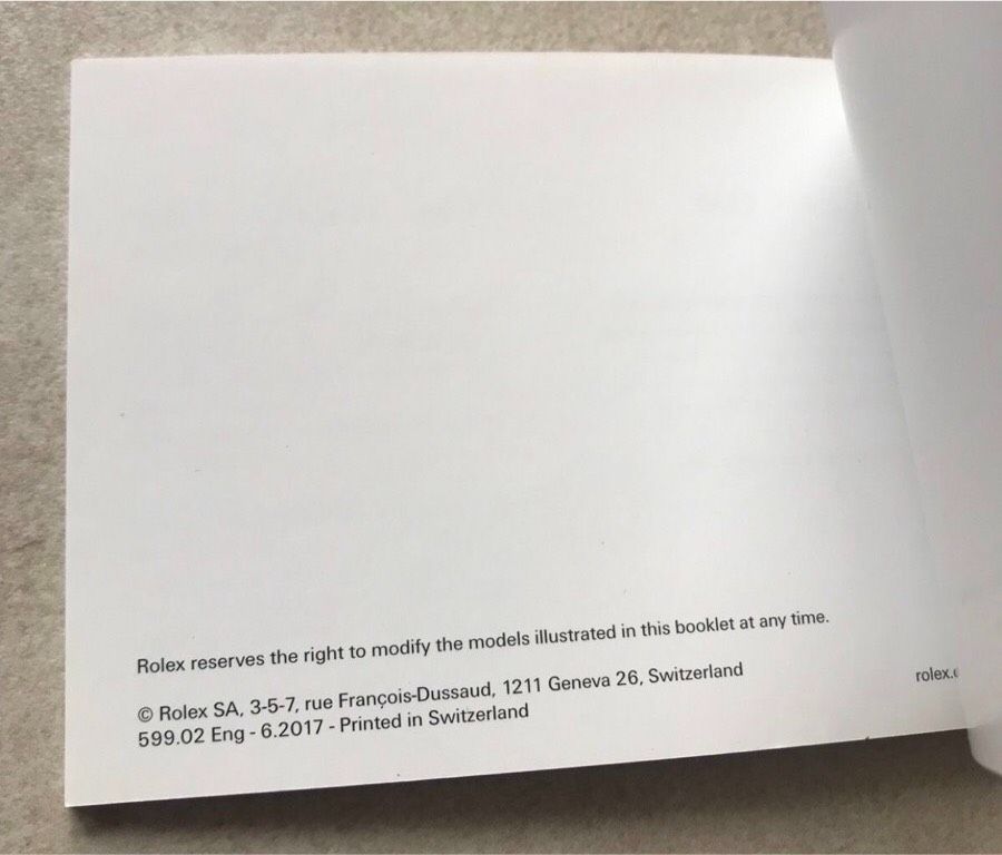 Rolex Submariner Booklet in Kaltenkirchen