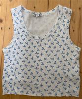 Subdued weiß mit blauen Streublumen crop Top Nordrhein-Westfalen - Krefeld Vorschau