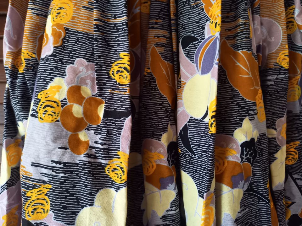 afrikanisches Party Kleid Gr. S gelb Blumen NEU 100% Baumwolle in Denzlingen