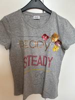 Süßes T-Shirt von Liu Jo ⭐️ grau mit Pailletten und Straß Strass Baden-Württemberg - Flein Vorschau