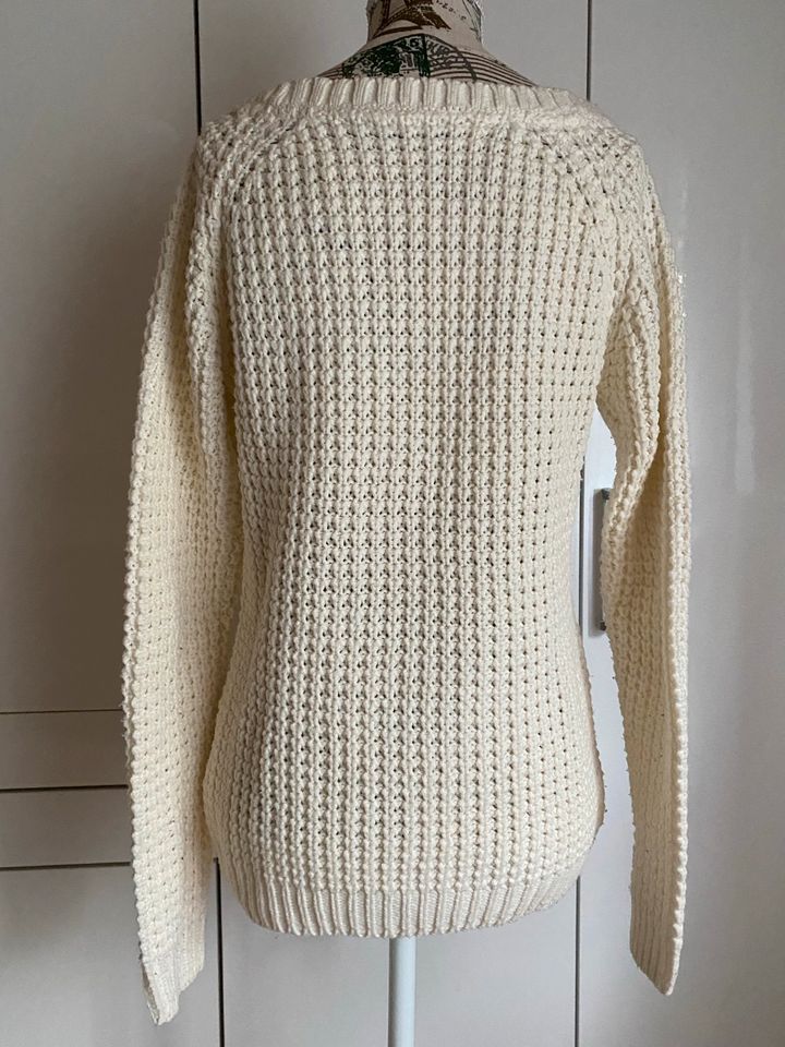 Strick Pullover  lang 34/XS Creme weiß in Kassel