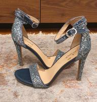 catwalk Peep Toe Sandalette High Heel Schuhe Glitzer Frankfurt am Main - Niederursel Vorschau