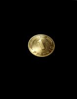 ❤ Münze ❤ 1 Pfennig ❤ mit 24-karätigem Gold veredelt Hessen - Bürstadt Vorschau