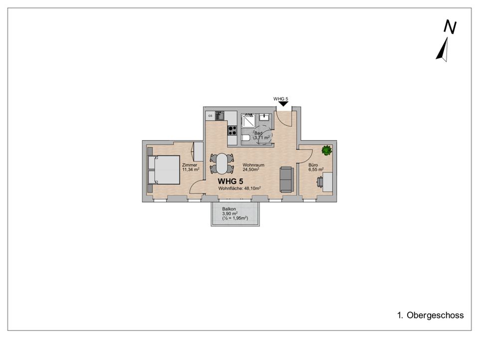 KfW-Förderung möglich! Laatzen: Schlüsselfertige 4-Zimmer-Neubauwohnung mit Balkon. in Laatzen