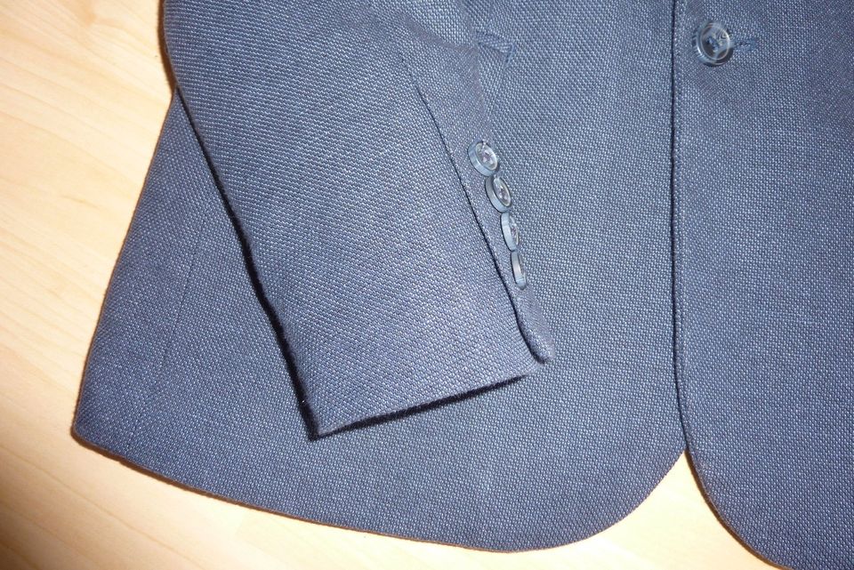 Anzug Sakko Hose Kommunion festlich H&M dunkelblau Gr. 140 in Hallstadt