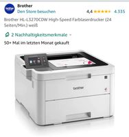 Brother HL-L3270CDW High-Speed Farblaserdrucker Bayern - Großostheim Vorschau