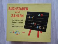 Buchstaben und Zahlen Steckspiel Prefo DDR Lernstiel Thüringen - Hermsdorf Vorschau