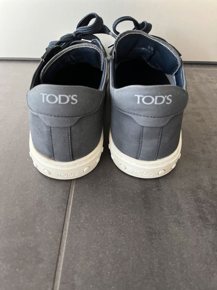 TOD‘S Sneakers dunkelblau Velours Gr 8 1/2 wie neu in Villingen-Schwenningen