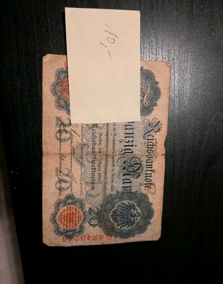 Reichsmark Diverse Banknoten Geldscheine historisch alt Sammler in Hamburg