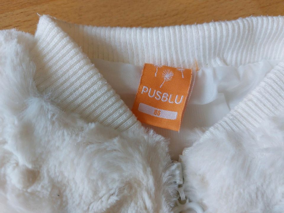 Pusblu, Plüschjacke, Kuscheljacke, Gr. 86 in Essen