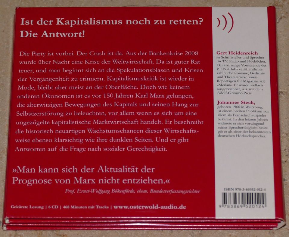 Karl Marx - Das Kapital Kritik der Politischen Ökonomie - 1.Band in Adelschlag