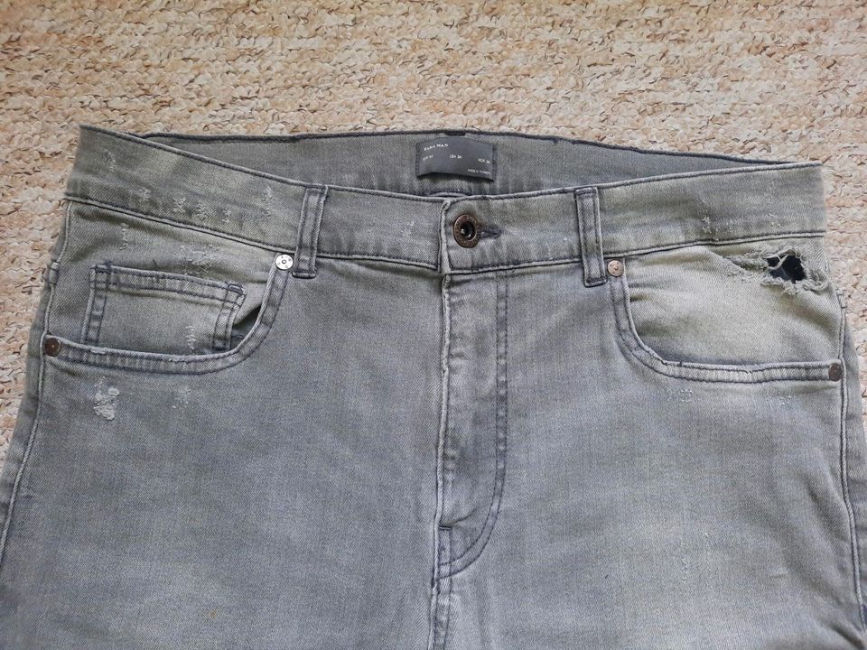 ZARA Man Jeans used Look Hose neuw. Gr. 34 XL in Lübeck