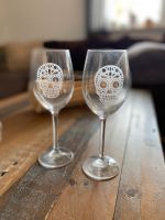 Weinglas Weingläser mit Totenkopf und Strassteinen Bayern - Burgthann  Vorschau