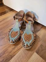 Bronx Riemensandalen Sandalen Jesuslatschen Jeans Leder Boho Hessen - Fulda Vorschau