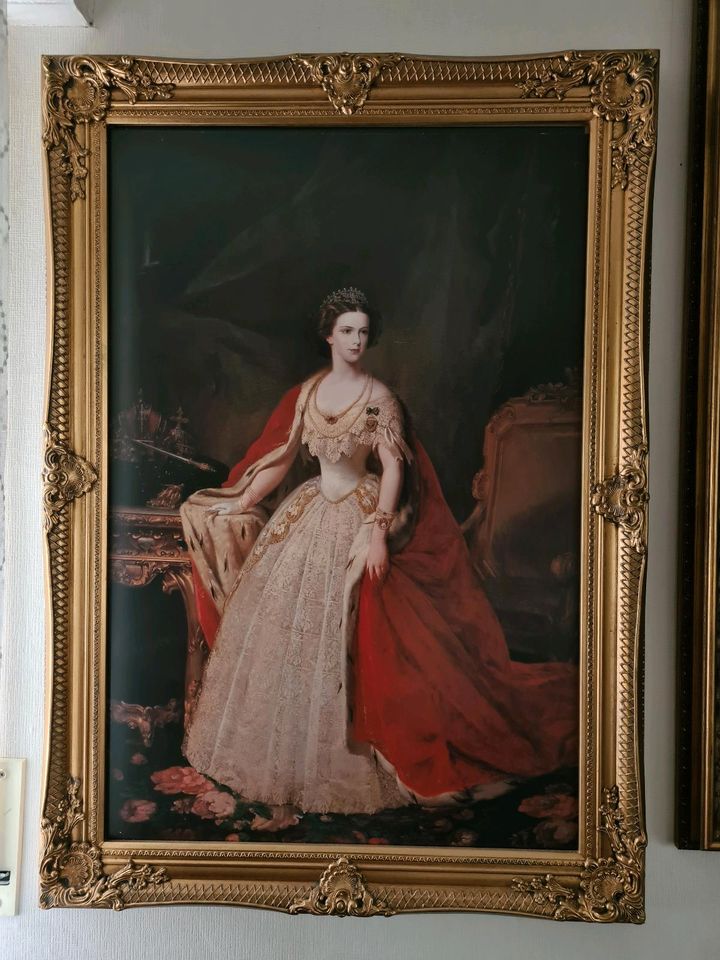 Porträt von Kaiserin Sisi, groß, barock bilderrahmen in Rüsselsheim