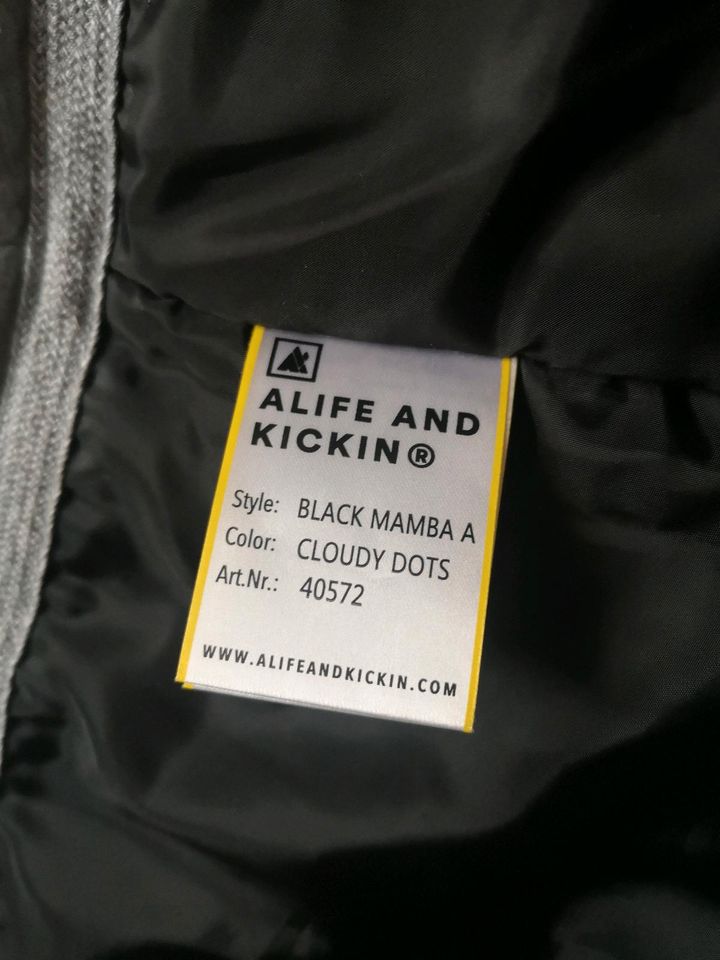 Alife and kickin Winterjacke, Jacke, S, weiß dots, Punkte in Brand-Erbisdorf