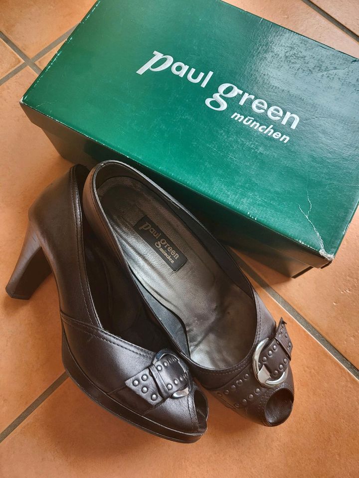 Paul Green münchen Pumps Schuhe Peeptoes 42 Leder in Köln