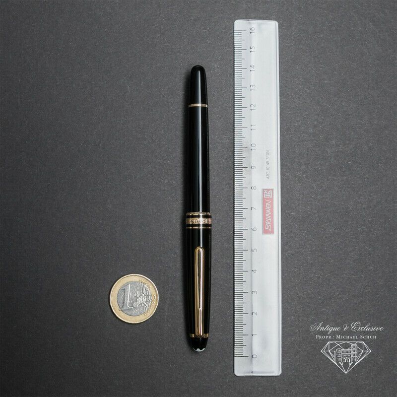 Orig. Montblanc Meisterstück 144 Füller 585 Gold Feder poliert Zertifikat Neuw. Füllfederhalter Geschenk Weihnachten Wunschgravur Sammler Top Versand Händler DHL Echt Neuw in Igel