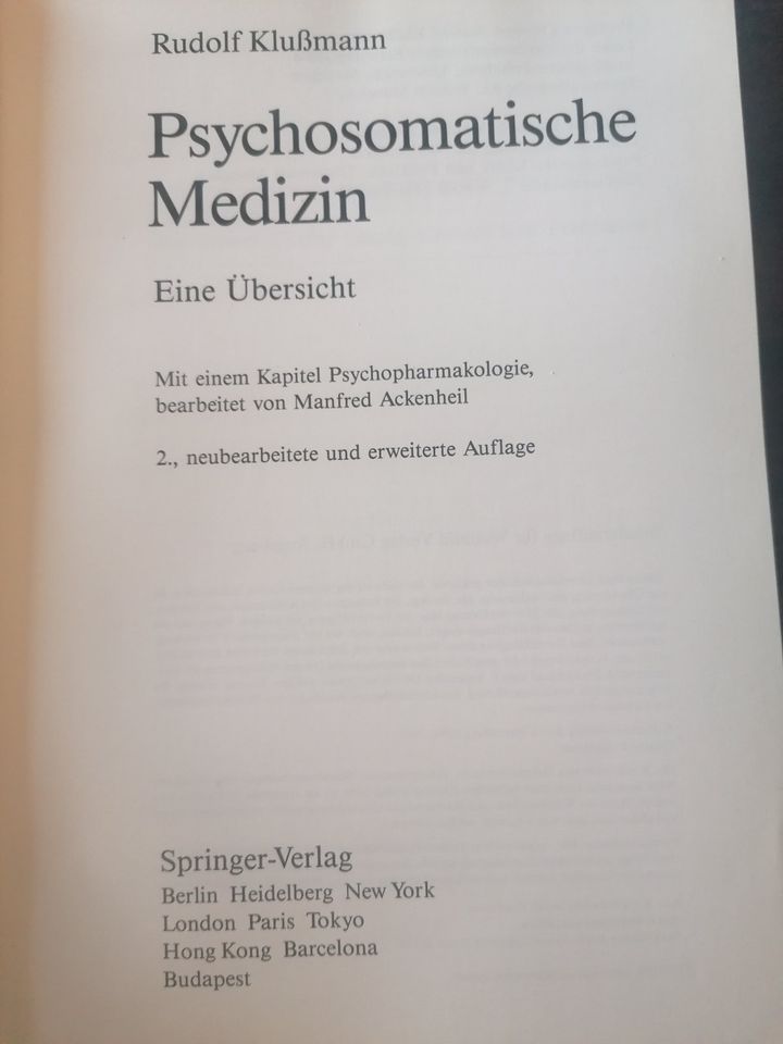 BUCH - Psychosomatische Medizin - Klussmann in Swisttal