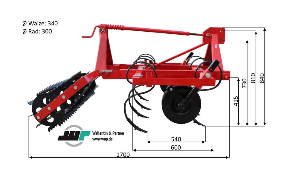 Feingrubber Grubber 1,20m ✓ Kultivator ✓ ab 15 PS NEU! in Wesenberg