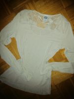 Langarmshirt, mit Spitzeneinsatz, Gr. Xs, beige Baden-Württemberg - Börtlingen Vorschau