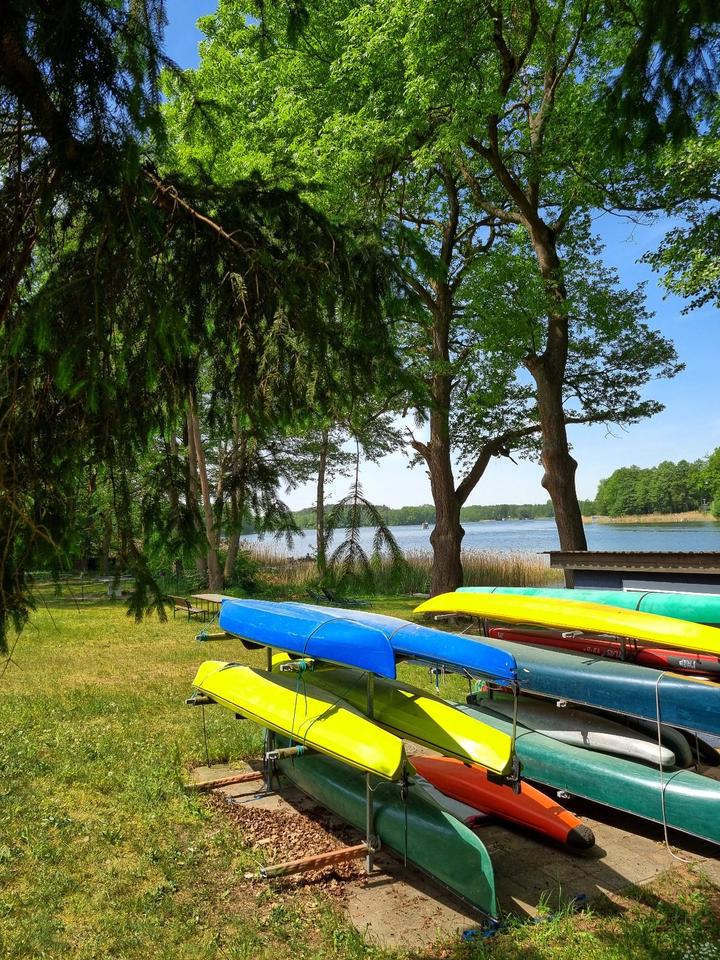 Ferienhaus am See mit Steg, Motorboot, E- Bikes, Paddelboote, SUP in Rheinsberg