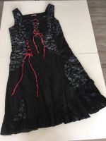 ❣️TOP! Damen-Träger-Kleid Gr. 44 schwarz, rote Schleifen Volant❣️ Sachsen-Anhalt - Halberstadt Vorschau