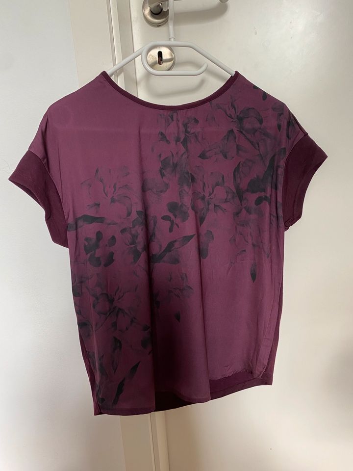 Esprit Bluse Gr.XS NEU Floralprint lila burgunderrot in Kempen