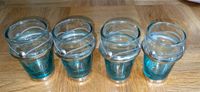 4 Teegläser Glas Metall blau schimmernd Dresden - Neustadt Vorschau