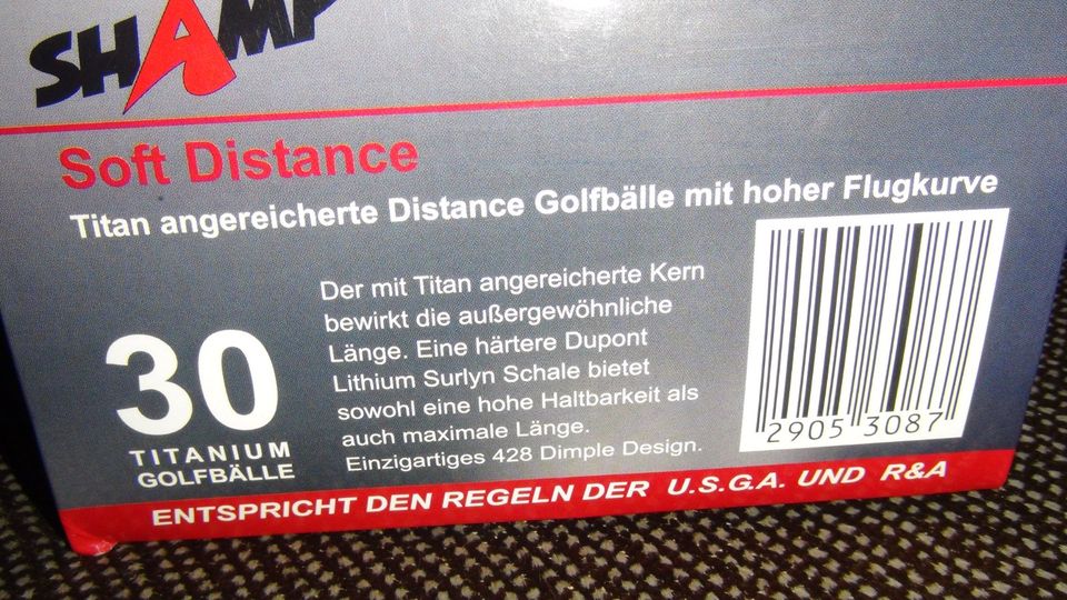 Neu 30 Golfbälle Titanium Golfen Sport Golf Golfball Ball Fitness in Steina