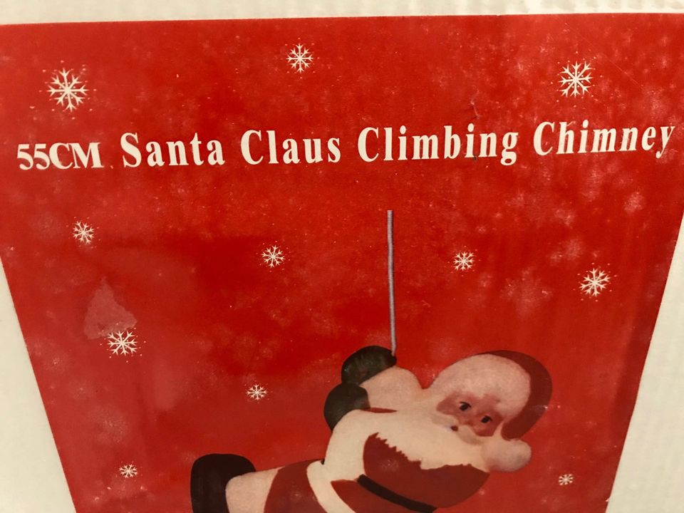 Weihnachtsmann Santa Claus Climbing Chimney 55cm OVP unbenutzt in Nürnberg (Mittelfr)