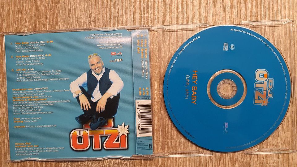 Original Maxi CD Single: DJ Ötzi - Hey Baby in Lippstadt