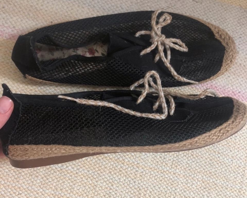 Espadrille Balerinas Schwarz 37 Sommerschuhe in Köln