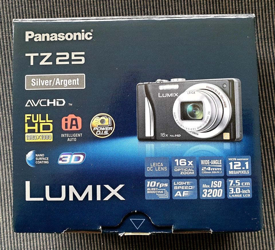 Panasonic TZ 25 Digitalkamera / 12.1 MP / 16-fach Zoom in Winsen (Luhe)