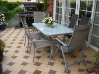 Gartengarnitur mit Sitzauflagen 6 Stühle und Tisch Hessen - Borken Vorschau