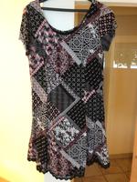 Gina Kleid - Jersey mit Spitze - Gr. 44 - wie neu schwarz/bunt Bayern - Goldbach Vorschau