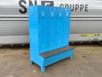 4er Spind Kleiderspind mit Sitzbank Blau 185x140x80 HxBxT 110kg Nordrhein-Westfalen - Korschenbroich Vorschau