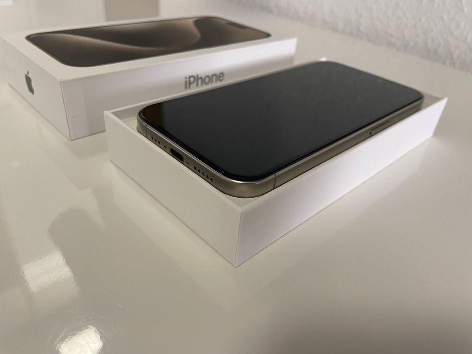 iPhone 15 Pro|wie NEU|GARANTIE|Rechnung|grau|128GB|Anlieferung✅ in Viersen