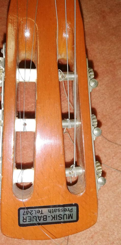4/4 Gitarre Gitarrentasche 6 Saiten Griffbrett dunkel gebraucht in Wildeshausen