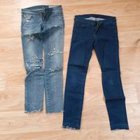2 Skinny Jeans Diesel & 7 For All Mankind Brandenburg - Trebbin Vorschau