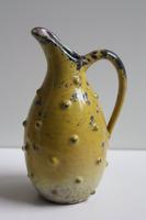 Mid Century Keramik Vase gelb mit Noppen Stacheln von KU, Germany Stuttgart - Stuttgart-West Vorschau